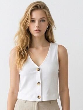 Urban Social white tank, Small, NWT